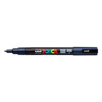 POSCA PC-3M verfmarker marineblauw (0,9 - 1,3 mm rond) PC3MBMAR 424077