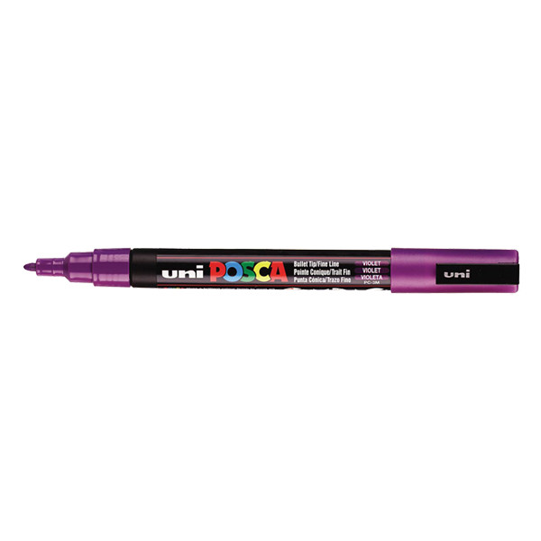 POSCA PC-3M verfmarker paars (0,9 - 1,3 mm rond) PC3MVT 424106 - 1