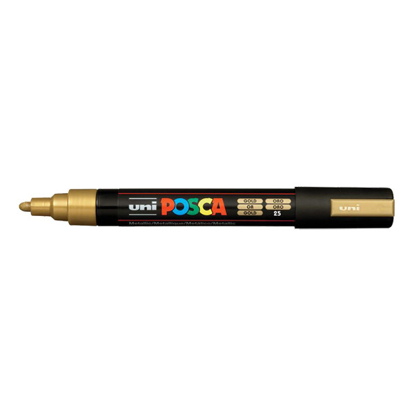 POSCA PC-5M acrylmarker goudkleurig (1,8 - 2,5 mm rond) 424149 - 1
