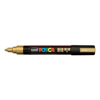 POSCA PC-5M acrylmarker goudkleurig (1,8 - 2,5 mm rond) 424149