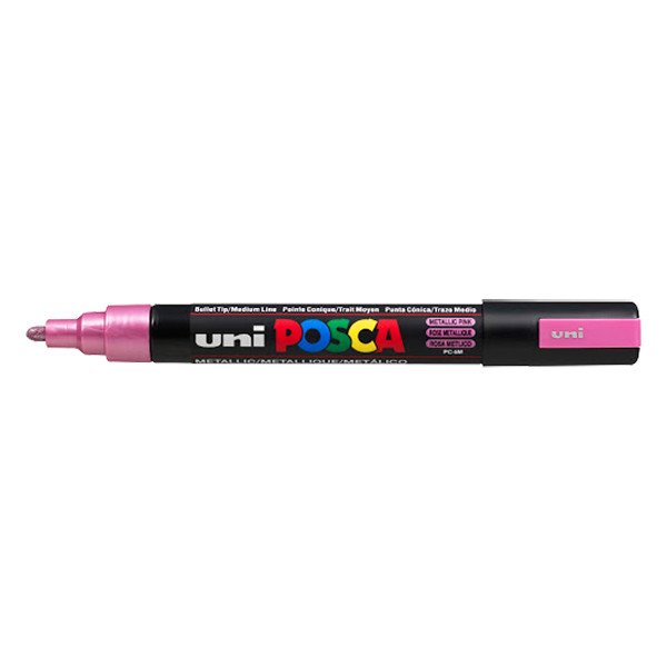 POSCA PC-5M acrylmarker metallic roze (1,8 - 2,5 mm rond) 424154 - 1