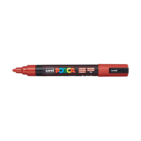 POSCA PC-5M acrylmarker robijnrood (1,8 - 2,5 mm rond) 425412 - 1