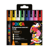POSCA PC-5M acrylmarkerset Pop kleuren (1,8 - 2,5 mm rond) 8 stuks