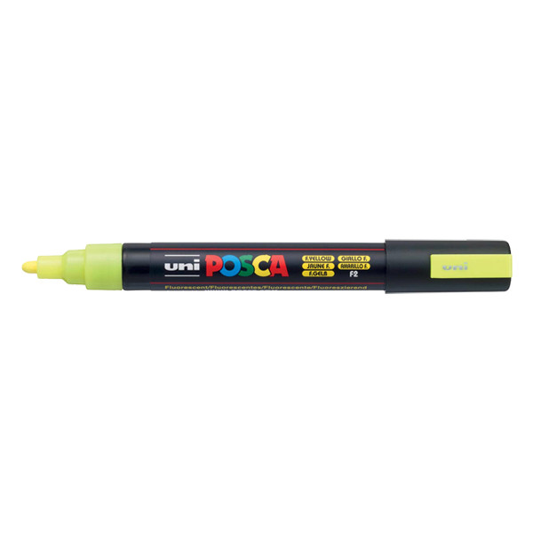 POSCA PC-5M verfmarker fluogeel (1,8 - 2,5 mm rond) PC5MJFLUO 424138 - 1