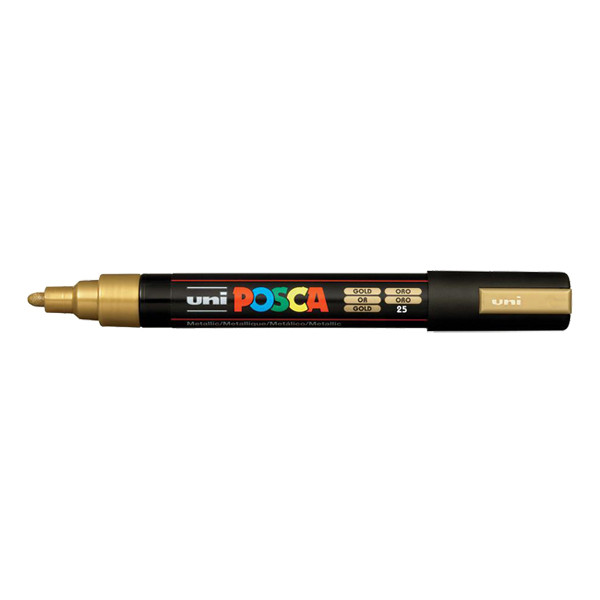 POSCA PC-5M verfmarker goudkleurig (1,8 - 2,5 mm rond) PC5MOR 424149 - 1