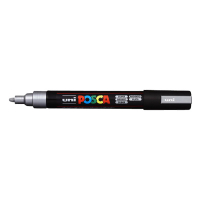 POSCA PC-5M verfmarker zilverkleurig(1,8 - 2,5 mm rond) PC5MAR 424125