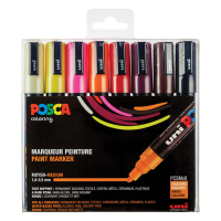 POSCA PC-5M verfmarkerset warm (1,8 - 2,5 mm rond) 8 stuks PC5M/8AASS15 424171