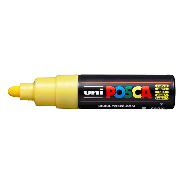 POSCA PC-7M acrylmarker geel (4,5 - 5,5 mm rond) 424179 - 1