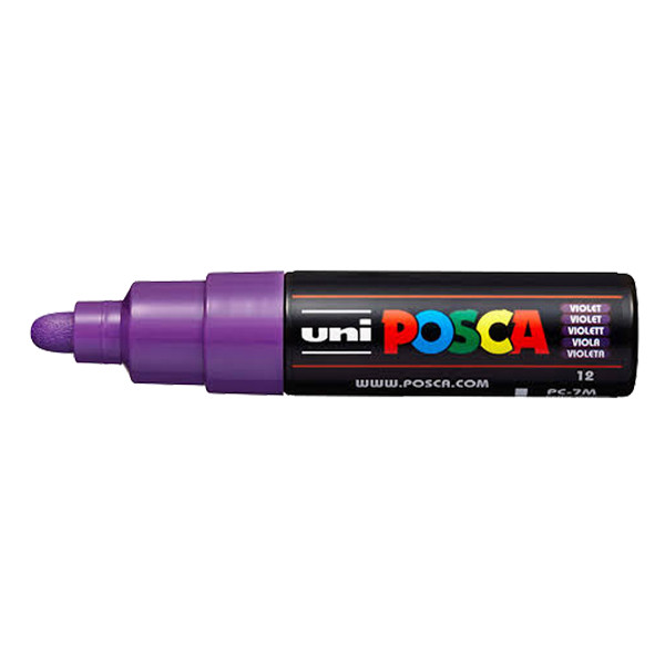 POSCA PC-7M acrylmarker paars (4,5 - 5,5 mm rond) 424189 - 1