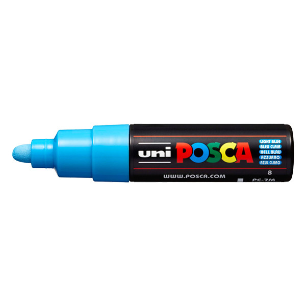 POSCA PC-7M verfmarker lichtblauw (4,5 - 5,5 mm rond) PC7MBC 424175 - 1