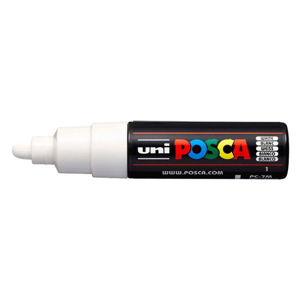 POSCA PC-7M verfmarker wit (4,5 - 5,5 mm rond) PC7MBL 424177 - 1