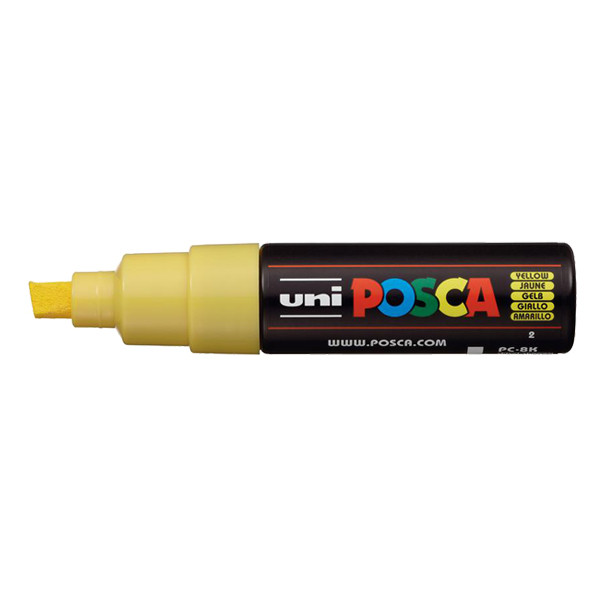 POSCA PC-8K acrylmarker geel (8 mm schuin) 424204 - 1