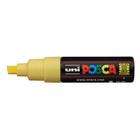 POSCA PC-8K acrylmarker geel (8 mm schuin) 424204