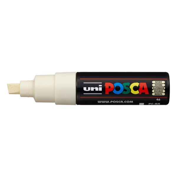 POSCA PC-8K acrylmarker ivoor (8 mm schuin) 424203 - 1