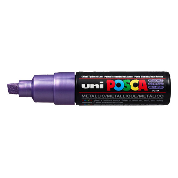 POSCA PC-8K acrylmarker metallic paars (8 mm schuin) 424228 - 1
