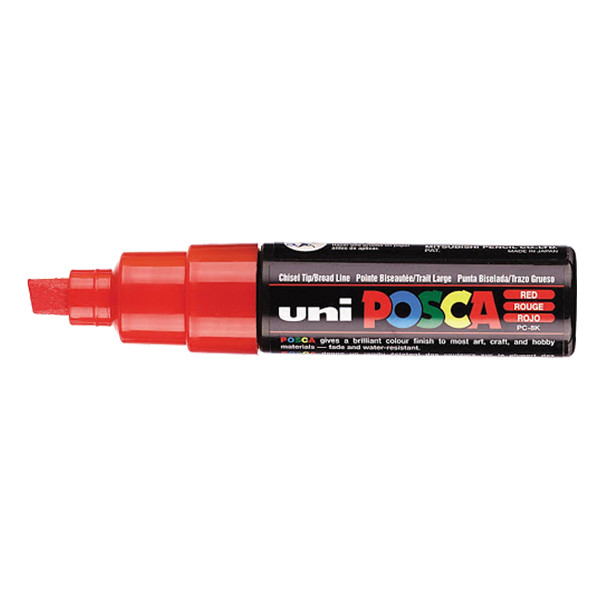 POSCA PC-8K acrylmarker rood (8 mm schuin) 424215 - 1