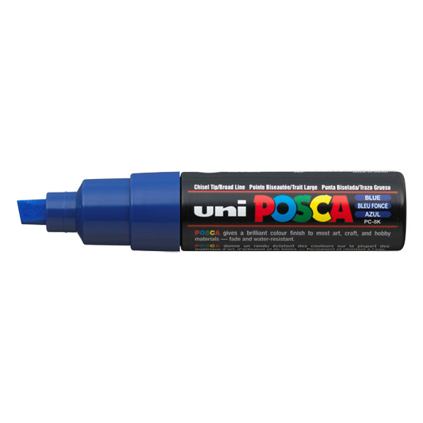 POSCA PC-8K verfmarker donkerblauw (8 mm schuin) PC8KBF 424197 - 1