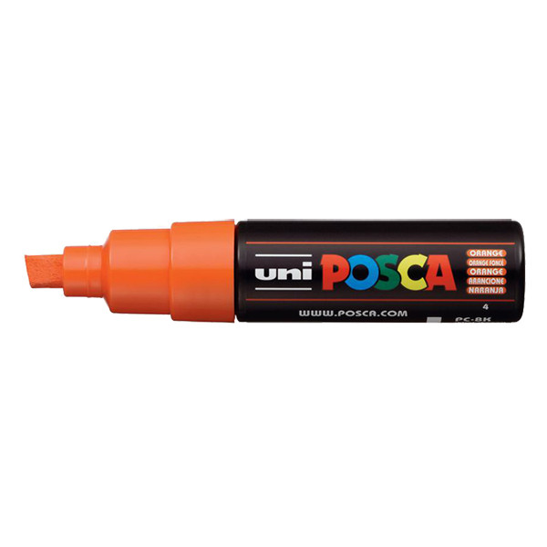 POSCA PC-8K verfmarker donkeroranje (8 mm schuin) PC8KOF 424211 - 1