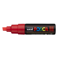 POSCA PC-8K verfmarker fluorood (8 mm schuin) PC8KRFLUO 424219