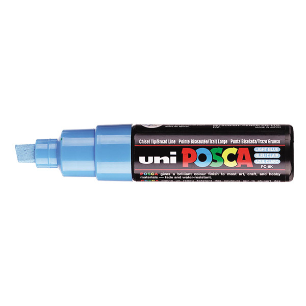 POSCA PC-8K verfmarker lichtblauw (8 mm schuin) PC8KBC 424195 - 1