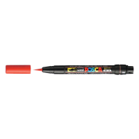 POSCA brush PCF-350 verfmarker rood (1 mm penseel) PCF350R 424006