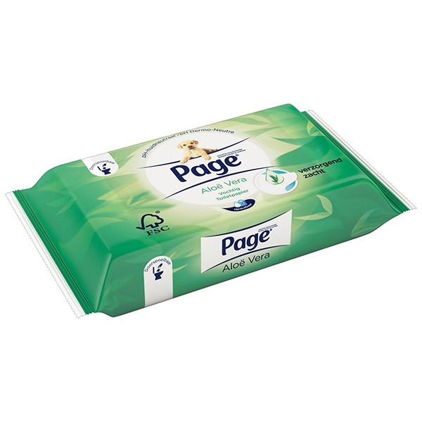Page vochtig toiletpapier Aloë Vera (38 doekjes) 35213414 SPA00034 - 1