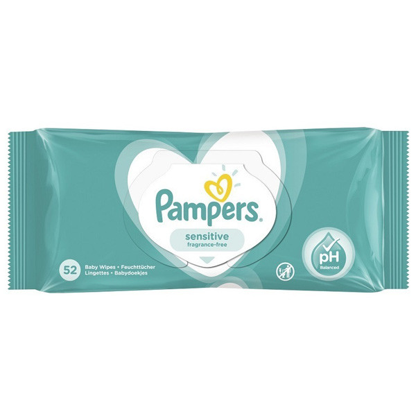 Pampers Sensitive billendoekjes (52 stuks)  SPA00186 - 1