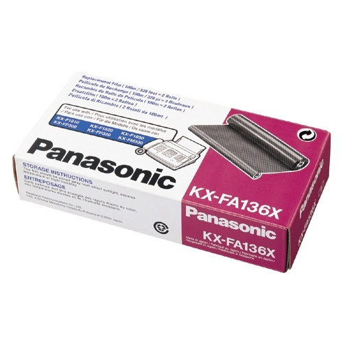 Panasonic KX-FA136X faxrol 2 stuks (origineel) KX-FA136X 075095 - 1