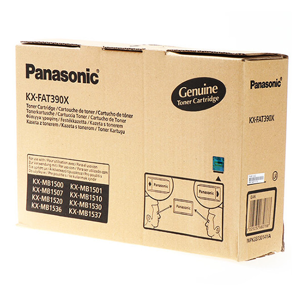 Panasonic KX-FAT390X toner zwart (origineel) KX-FAT390X 075410 - 1