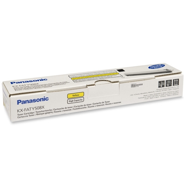 Panasonic KX-FATY508X toner geel hoge capaciteit (origineel) KXFATY508X 075220 - 1