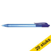 Aanbieding: 20x Papermate balpen InkJoy 100 RT blauw (1 mm)