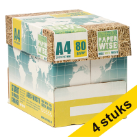 Paperwise Aanbieding: 4x PaperWise 1 doos van 2500 vellen A4 - 80 g/m²  399560
