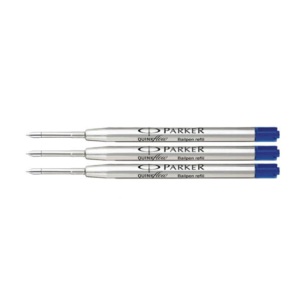 Parker Quinkflow balpen navulling medium blauw (3 stuks) 424488 - 1
