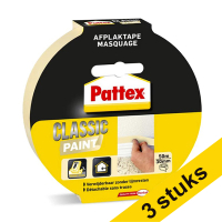 Aanbieding: 3x Pattex Classic Paint schilderstape 30 mm x 50 m Classic crème