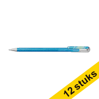 Aanbieding: 12x Pentel Dual Metallic gelpen blauwgrijs en metallic blauw/zilver