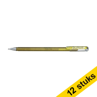 Aanbieding: 12x Pentel Dual Metallic gelpen goud