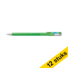 Aanbieding: 12x Pentel Dual Metallic gelpen lichtgroen en metallic blauw/rood 210218 - 1