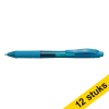 Aanbieding: 12x Pentel Energel BL107 rollerpen lichtblauw 210064 - 1