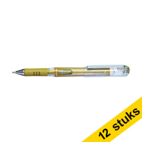 Aanbieding: 12x Pentel K230M gelpen goud