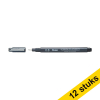Aanbieding: 12x Pentel Pointliner S20P fineliner zwart (0,8 mm) 210307 - 1