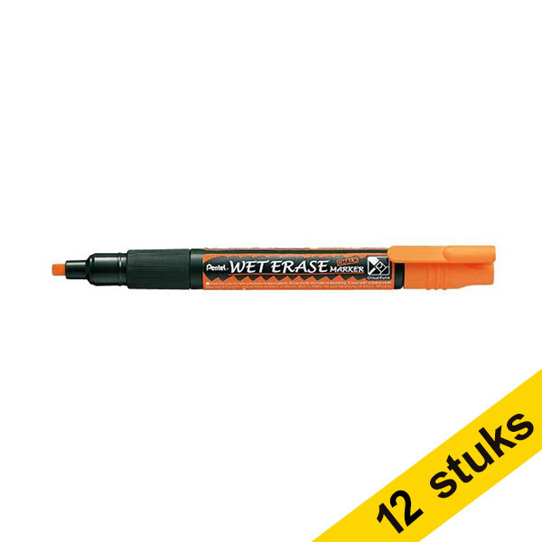 Aanbieding: 12x Pentel SMW26 krijtstift oranje (1,5 - 4,0 mm schuin) 210248 - 1