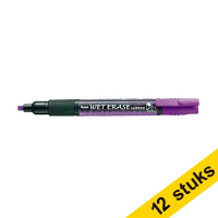 Aanbieding: 12x Pentel SMW26 krijtstift paars (1,5 - 4,0 mm schuin)