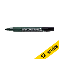 Aanbieding: 12x Pentel SMW26 krijtstift zwart (1,5 - 4,0 mm schuin)