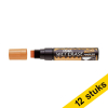 Aanbieding: 12x Pentel SMW56 krijtstift oranje (8 - 16 mm beitel) 210264 - 1