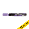 Aanbieding: 12x Pentel SMW56 krijtstift paars (8 - 16 mm schuin) 210266 - 1
