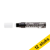 Aanbieding: 12x Pentel SMW56 krijtstift wit (8 - 16 mm schuin)