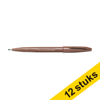 Aanbieding: 12x Pentel Sign S520 fineliner bruin (0,8 mm)