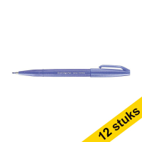 Aanbieding: 12x Pentel Sign SES15C brushpen blauw violet