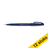 Aanbieding: 12x Pentel Sign SES15C brushpen donkerblauw