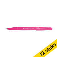 Aanbieding: 12x Pentel Sign SES15C brushpen roze